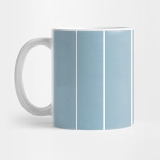 Classic Geometry / Stripes on Vintage Sky Blue Mug